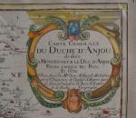 CARTE générale du duché d'Anjou
42 x 53.5 cm (pliures, légères...