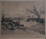 Paul JEFFAY (1898-1957)
Le Port de Nantes
Gravure signée, titrée et justifiée...