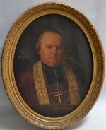 ECOLE FRANCAISE du XIXème
Portrait de François Marie Trégaro, évêque de...