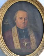 ECOLE FRANCAISE du XIXème
Portrait de François Marie Trégaro, évêque de...