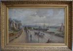 Marcel BOUBINET (XIX-XXème)
Nantes, le port vu depuis Saint Anne, 1918.
Huile...