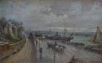 Marcel BOUBINET (XIX-XXème)
Nantes, le port vu depuis Saint Anne, 1918.
Huile...