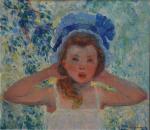 Ferdinand Loyen DU PUIGAUDEAU (1864-1930)
Portrait de jeune fille
Huile sur toile...