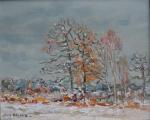 Jean RIGAUD (1912-1999)
Loreux (Sologne), neige, 1981.
Huile sur toile signée en...