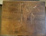 GALLE
Table gigogne quatre éléments en bois naturel et marqueté à...