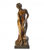 Christophe Gabriel ALLEGRAIN (1710-1795) d'après.
Vénus au bain, ou La baigneuse
Bronze...