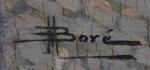 Martial BORE (XXème)
Concarneau, bateaux devant la ville-close
Huile sur panneau signée...