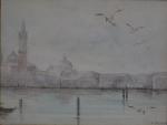 F. HUFFER (XIX-XXème)
Venise
Aquarelle signée en bas à droite
7.5 x 10...
