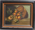 J. CHATELIN (XIX-XXème)
Nature morte aux fruits
Huile sur toile signée en...