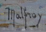 MALFROY (XIX-XXème)
Martigues, animations sur les quais
Huile sur toile signée en...