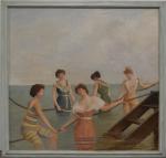 ECOLE FRANCAISE début XXème
Les bains de mer
Huile sur toile
151 x...