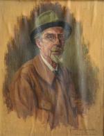 Harry THOMPSON-LALANDE (1868-1940)
Autoportrait
Huile sur toile signée en bas à droite
35...