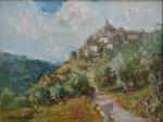 Merio AMEGLIO (1897-1970)
Vue de village sur les hauteurs
Huile sur toile...