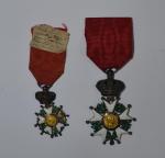 France Ordre de la Légion d'honneur, IInd Empire. Lot de...