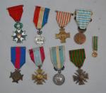 France Lot de 8 décorations : Légion d'honneur, Croix de...