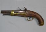 Pistolet d'arçon, modèle AN XIII. Canon rond, à pans au...