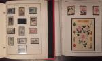 Dans 4 classeurs Yvert & Tellier rouge, collection de timbres...