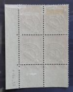 FRANCE Préoblitéré n°76, bloc de 4 timbres avec coin daté...