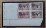 FRANCE n°447 bloc de 4 timbres avec coin daté, neuf...