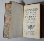 Ensemble de petits volumes XVIIIème: 
- Annales galantes de la...