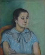 Edmond BERTREUX (1911-1991)
Portrait de jeune fille
Pastel signé en haut à...