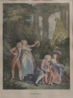 d'après Jean-Honoré FRAGONARD (1732-1806) 
Le serment
Gravure
59 x 44 cm à...
