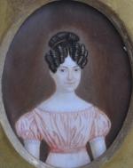 ECOLE FRANCAISE du XIXème
Portrait de dame, 
Portrait de dame
Deux peintures...
