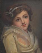ECOLE FRANCAISE du XIXème
Portrait de jeune fille au ruban
Huile sur...
