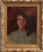 Cécile P. BAUDRY (1879-1960)
Portrait de jeune fille
Huile sur toile signée...