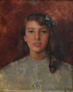 Cécile P. BAUDRY (1879-1960)
Portrait de jeune fille
Huile sur toile signée...