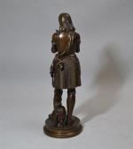 Eutrope BOURET (1833-1906)
Jeanne d'Arc
Bronze patiné et signé
H.: 24 cm
