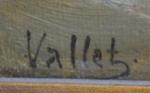 VALLET (XIXème)
Voiliers dans le port
Huile sur toile signée en bas...