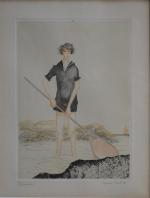 Jean Émile LABOUREUR (1877-1943)
La petite pêcheuse
Gravure à l'aquatinte signée et...