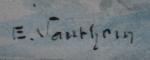 Ernest VAUTHRIN (1878-1949)
Voiliers en mer
Aquarelle signée en bas à gauche
11...