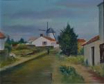 Fernand GUIGNIER (1902-1972)
L'Ile d'Yeu, Moulin Ragon, 1964.
Huile sur toile signée...