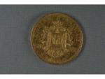 une PIECE 50 francs or Napoleon III Empereur 1855