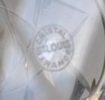 SAINT LOUIS
Vase en cristal taillé, signé
H.: 25 cm