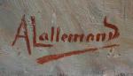 A. LALLEMAND (XXème)
La repasseuse
Huile sur toile signée en bas à...