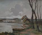 VALLON (XIX-XXème)
Le franchissement du pont
Huile sur toile signée en bas...