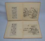 Album à l'encre sur papier
Chine, dynastie Qing (1644-1908)
Comprenant huit doubles...