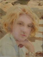 Paul Emile CHABAS (1869-1937)
Portrait de jeune fille
Gouache sur papier signée...