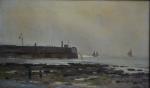 Paul SAIN (1853-1908)
Dieppe, la plage et la jetée
Huile sur toile...