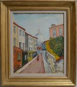 Elisée MACLET (1881-1962)
Montmartre, la rue Saint Rustique et le Sacré...