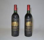 2 bouteilles Château PALMER, 1986, Margaux (légèrement bas pour l'une,...
