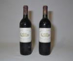 2 bouteilles Château MARGAUX, 1987, Margaux (base goulot, étiquettes légèrement...