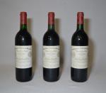 3 bouteilles Château CHEVAL BLANC, 1992, Saint Emilion Grand Cru...