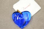 BACCARAT 
PENDENTIF coeur bleu avec certificat