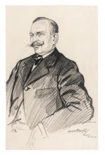 Maurice FEUILLET (Paris 1873 - 1968)
Bertulus, le juge d'instruction
Pierre noire
34,3...