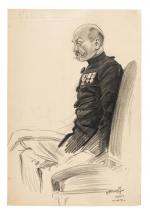 Maurice FEUILLET (Paris 1873 - 1968)
Général de Boisdeffre
Pierre noire
33,2 x...