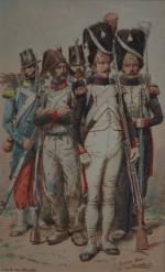 Eugène EVRARD (1835-1864)
L'ancienne armée
Gravure d'après Edouard Detaille, signée et titrée...